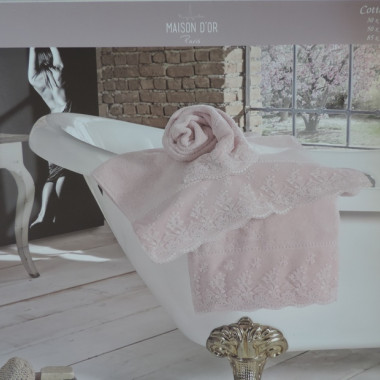 MAISON D OR Полотенец SESSA 3 шт. 30х50-50х100-75х140 цв. Сухая роза - 1 MAISON D OR Полотенец SESSA 3 шт. 30х50-50х100-75х140 цв. Сухая роза - 1