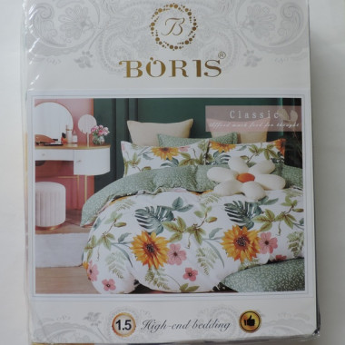 КПБ BORIS (Сатин) простыня без резинки, в ассортименте (14) - 1 КПБ BORIS (Сатин) простыня без резинки, в ассортименте (14) - 1