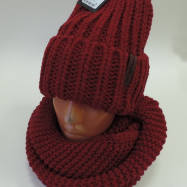 Комплект женский (Шапка+снуд) арт.677 в ассортименте - 6 Комплект женский (Шапка+снуд) арт.677 в ассортименте - 6