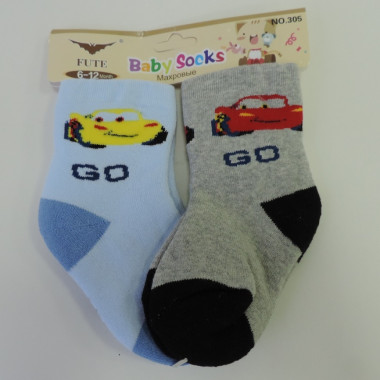 Носки детские махровые FUTE BABY SOCKS арт. 305, р. 6-12 м. в ассортименте - 1 Носки детские махровые FUTE BABY SOCKS арт. 305, р. 6-12 м. в ассортименте - 1