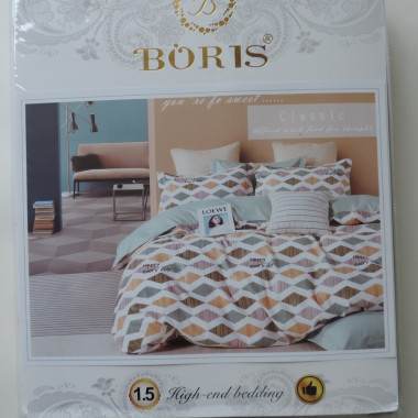 КПБ BORIS (Сатин) простыня без резинки, в ассортименте (40) - 1 КПБ BORIS (Сатин) простыня без резинки, в ассортименте (40) - 1