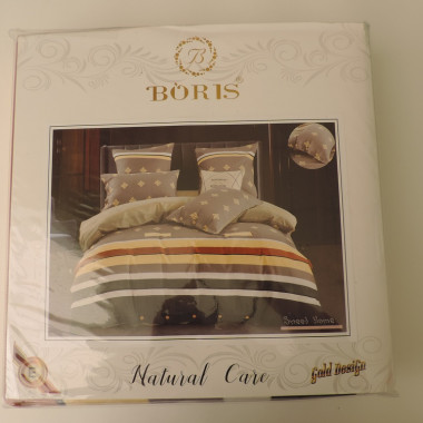 КПБ BORIS Сатин Евро (простыня без резинки) в ассортименте (10) - 1 КПБ BORIS Сатин Евро (простыня без резинки) в ассортименте (10) - 1