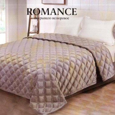 Покрывало велюровое ROMANCE р.240х250, цв. в ассортименте - 3 Покрывало велюровое ROMANCE р.240х250, цв. в ассортименте - 3