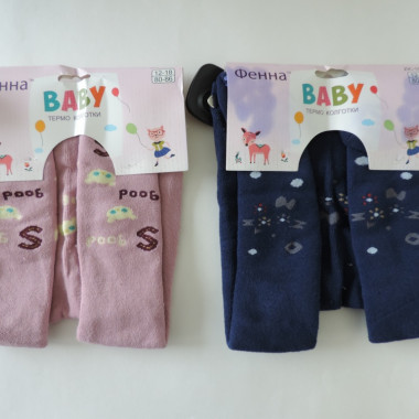 Колготки детские BABY (термо), арт. ZK-1027, в ассортименте - 2 Колготки детские BABY (термо), арт. ZK-1027, в ассортименте - 2
